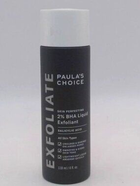 Paula's Choice Skin Perfecting 2% BHA Liquid Exfoliant, 4 Fl Oz, BRAND NEW